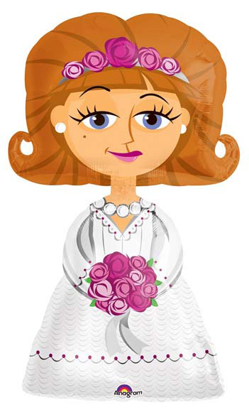 palloncino foil sposa Airwalkers