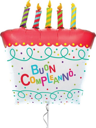 palloncino torta buon compleanno