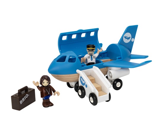 set aeroplano con scala imbarco