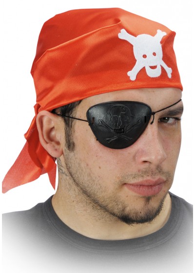 bandana pirata in tessuto con benda