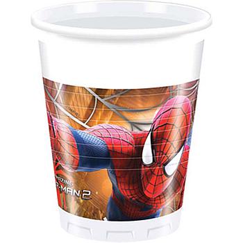 Bicchiere Plastica 200 ml The Amazing Spiderman 2 8 pz
