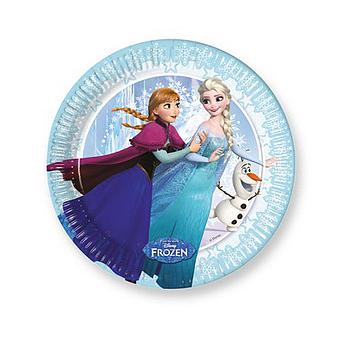 Piatto 20 cm, Frozen Ice Skating 8 pz