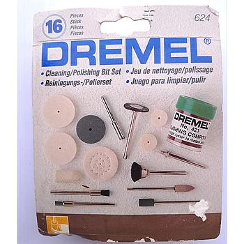 set 16 pezzi per pulizia lucidatura Dremel