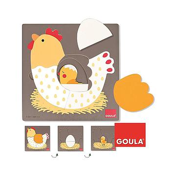 puzzle gallina 3 livelli