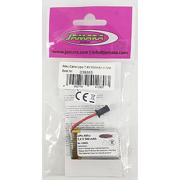 batteria lipo 7,4V 500mah 3,7Wh Jamara