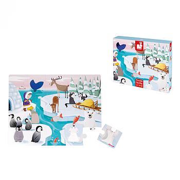 puzzle tattile vita sul ghiaccio 20 pezzi