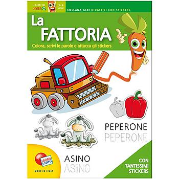 La fattoria album didattico con sticker