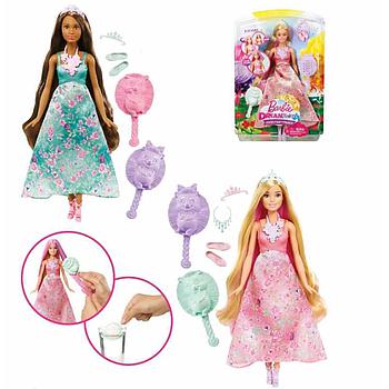 barbie principessa chioma colorata