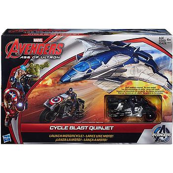avengers cycle blast quinjet 