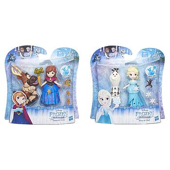 mini personaggi Frozen con accessorio