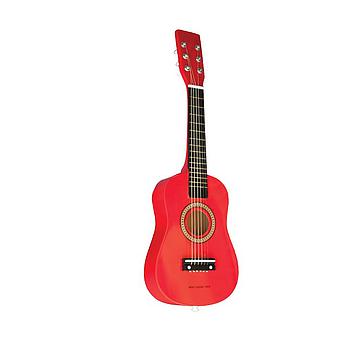 chitarra in legno rossa