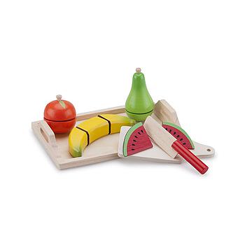 frutta in legno da tagliare