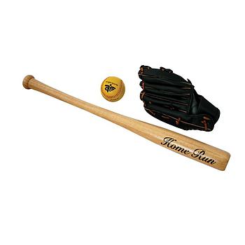 guantone mazza e palla da baseball