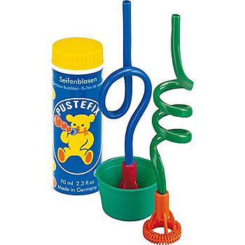 bolle di sapone con 2 trombette