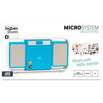 micro system lettore radio-cd blu