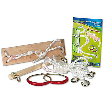 set 3in1 altalena anelli trapezio