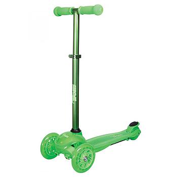 monopattino verde con luce led