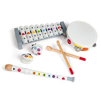 set musicale Coriandoli in legno