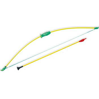 arco in fibra 100cm con 1 freccia con  ventosa