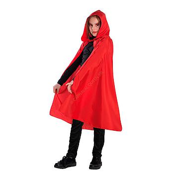 Mantello rosso con cappuccio bambino
