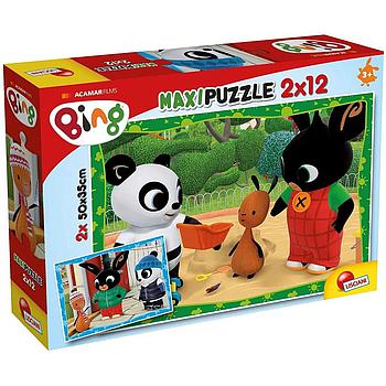 Bing e i suoi amici maxi puzzle 2 x 12 pezzi