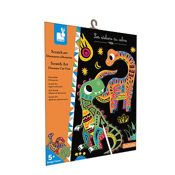 scratch art sagome dinosauri