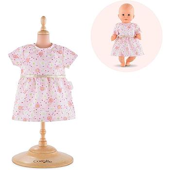 vestito rosa floreale cm 30