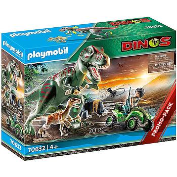 L'Attaco dei Dinos T Rex con Raptor e Quad