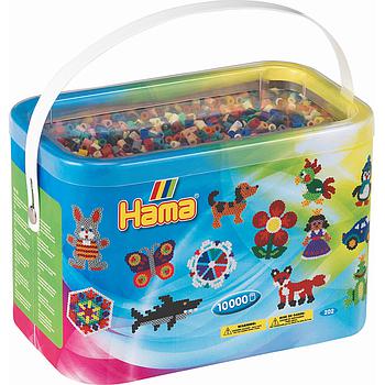 secchiello Hama 10000 perline 22 colori