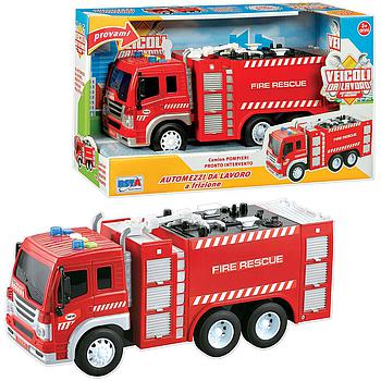 Camion dei pompieri con luci e suoni a frizione