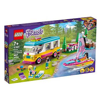 Camper Van nel bosco con barca a vela