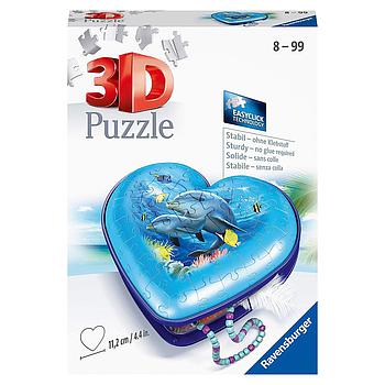 Scatola del cuore - mondo sottomarino 3D