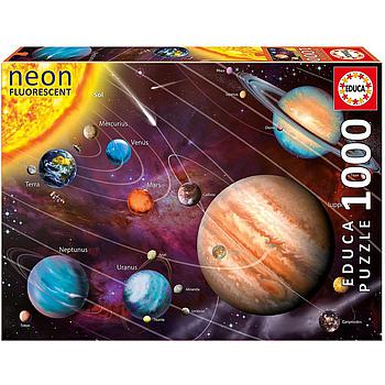Il sistema solare 1000 pezzi Fluorescente