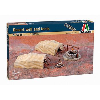 Pozzo del deserto e tende 1:72
