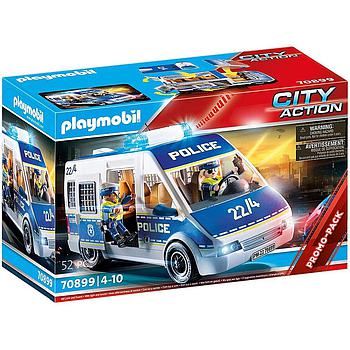 Furgone della polizia luci e suoni