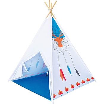 Tenda indiano con base blu