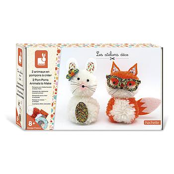 Pompons da realizzare 2 piccoli animali