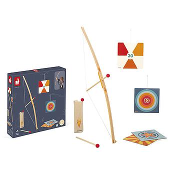 set tiro con l'arco in legno