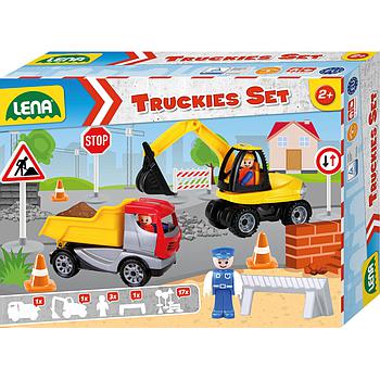 set edile camion e ruspa