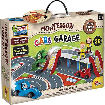 cars garage Montessori wood 