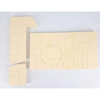 Muro azteco con effige in gesso scala 1/15