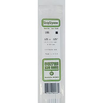 Polistirene quadrato 3,2x3,2 mm 6 pz Evergreen