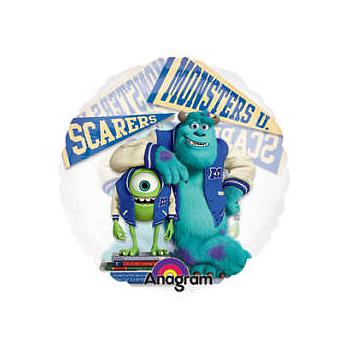Palloncino monster university trasparente 66cm