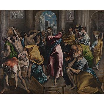 El greco: Christ driving the traders from the temple 1000pz